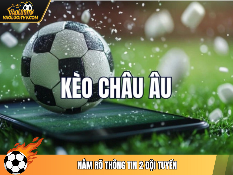 Nắm rõ thông tin 2 đội tuyển là yếu tố quan trọng hàng đầu